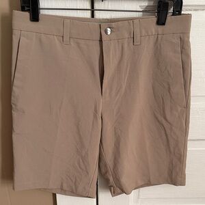Callaway Men's Flat Front Tan Shorts